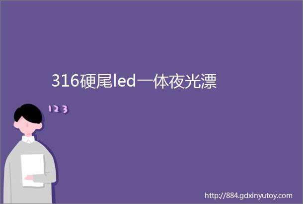 316硬尾led一体夜光漂